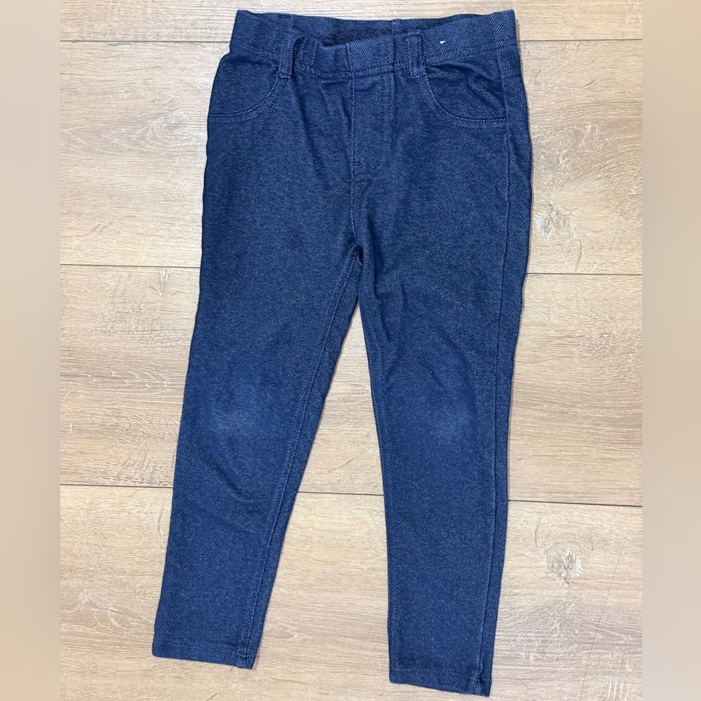 ⭐ 5/$20 ⭐ Garanimals Faux Denim Knit Jeggings Leggings Size 4T